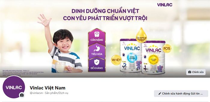 Hình ảnh nhận diện mới của Fanpage Vinlac Việt Nam